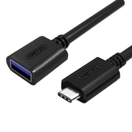 UNITEK 0.2m USB 3.0 USB C Male To USB A Female Cable. OD: 4.0mm