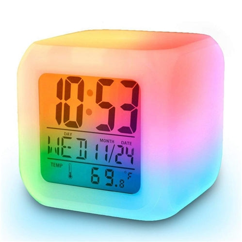 Titan LED Colour Changing Alarm Clock