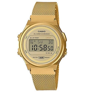 Casio A171WEMG-9A Vintage Digital Round Watch Gold