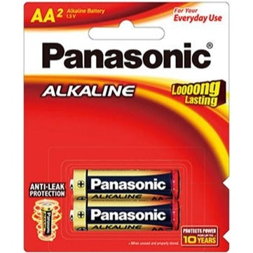 Panasonic AA Alkaline Battery 2 Pack