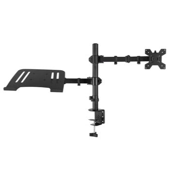 CMA10L Single Monitor Arm 13”- 32” with Laptop stand