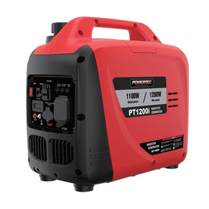 Powertec 1200W/1.5kVA Silenced Inverter Generator