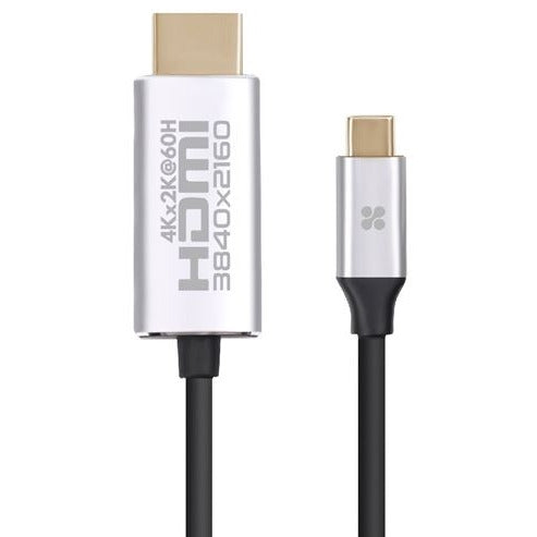 PROMATE 1.8m 4K USB-C to HDMI Cable with Gold Plated Connectors.