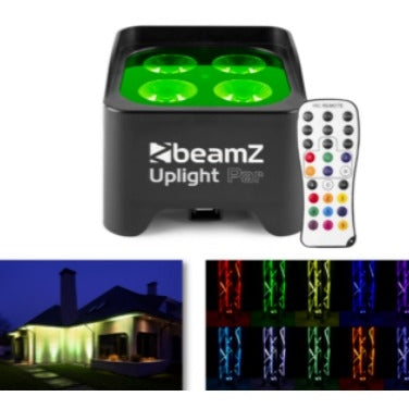 Beamz LED BBP90 Battery Uplight Par 4W