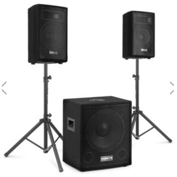 Vonyx 2.1 Active Speaker Set 15” Subwoofer + 10