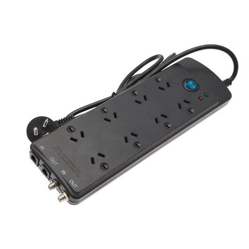 JACKSON 8-Way Protected Power Board With Telephone And TV Line