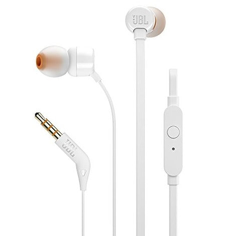 JBL T110 Wired  In Ear Headphones White