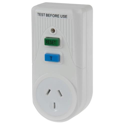 Single RCD (Safety Switch) Outlet 10A White