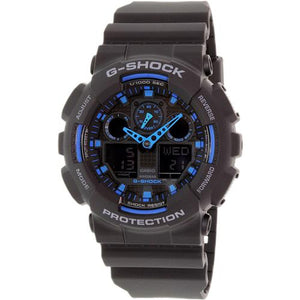 G Shock Analogue Digital Blue Black Dial Mens Watch