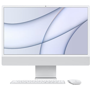 Apple iMac 24" 4.5K Retina Display with Apple M3 Chip - Silver