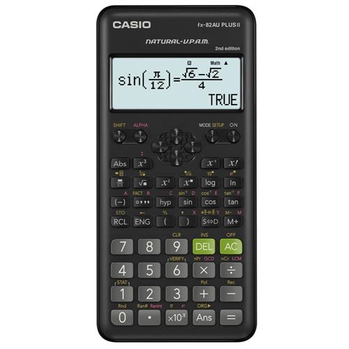 Casio FX82AUPLUSII2 Scientific Calculator Black