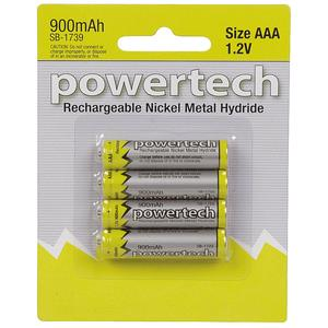 Powertech Rechargeable AAA Ni-MH Battery 900mAh - 4 Pack