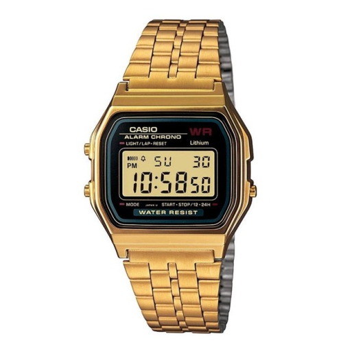 Casio A159WGEA-1D Men's Vintage LCD Digital Watch Gold