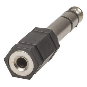 Adaptor 6.5mm Stereo Plug to 3.5mm Stereo Socket