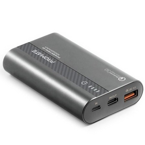 PROMATE 10000mAh Lithium-Ion Quick Charge Power Bank With USB-C