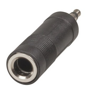 Adaptor 6.5mm Mono Socket to 3.5mm Mono Plug