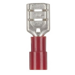 Connector QC 6.8mm Spade Socket Red - 100 Pack