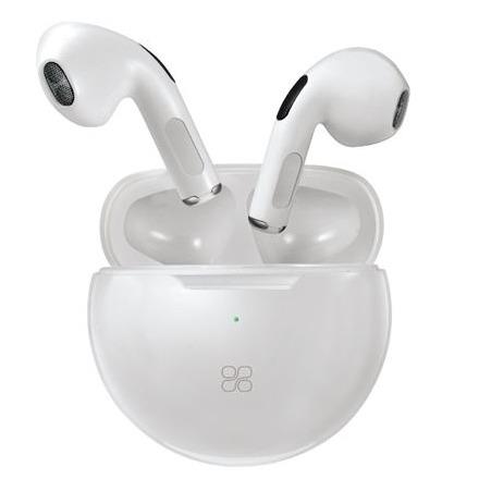 PROMATE In-Ear High Fidelity Earbuds With Charging Case White