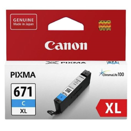 Canon CLI-671XLC Cyan High Yield Ink Cartridge