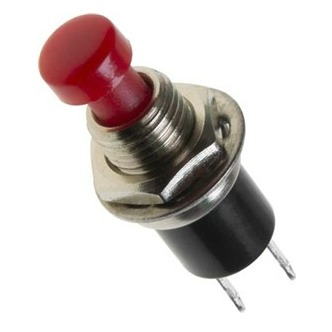 Pushbutton Switch 125V 1A SPST Momentary Miniature Red