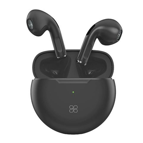 PROMATE In-Ear High Fidelity Earbuds With Charging Case Black