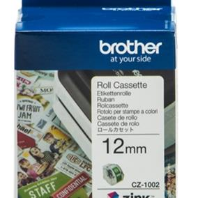 Brother CZ-1002 12mm Printable Roll Cassette