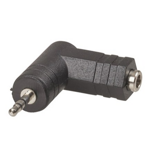 Adaptor 3.5mm Stereo Socket to 2.5mm Stereo Plug Right Angle