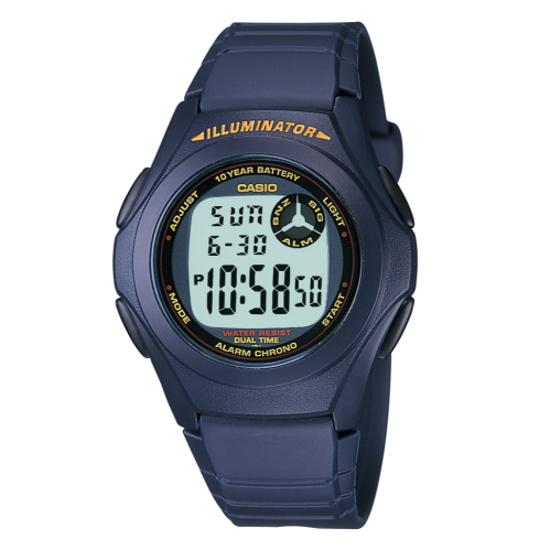 Casio F200W-2A Mens Digital Watch Blue resin