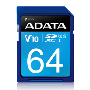 ADATA Premier 64GB UHS-I V10 SDHC Card