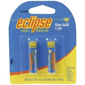 Eclipse Alkaline AAA Battery - 2 Pack