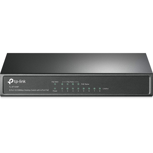 TP-Link SF1008P 8 Port 10/100 Switch with 4x PoE Steel Case