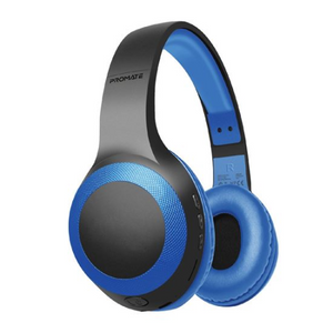 PROMATE Deep Base Bluetooth Headphones - Blue