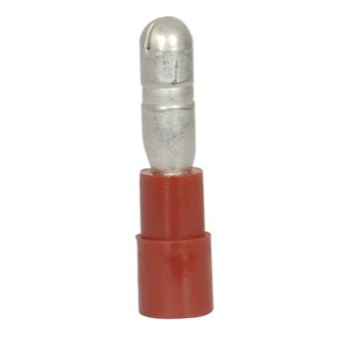 Connector QC 4mm Bullet Plug Red - 50 Pack