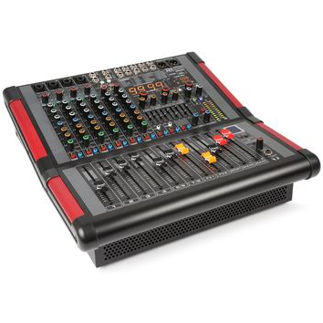 Power Dynamics 8 Channel Stage Mixer with 2x 350W RMS Amplifier
