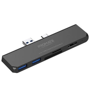 PROMATE High-Speed 6-In-1 USB-C Hub For Microsoft Surface Pro 7