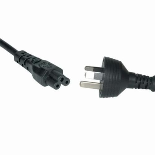 Mains 3pin Plug to IEC C5 (clover leaf) - 1.8m