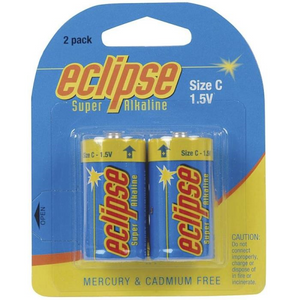 Eclipse Alkaline C Battery - 2 Pack