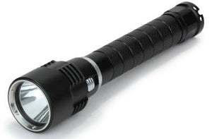 Diving Single LED Daylight Flashlight 80m - Black