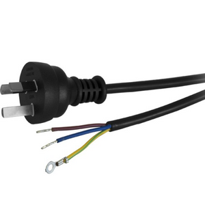 Mains 3pin Plug to Bare End Cable - 1.8m