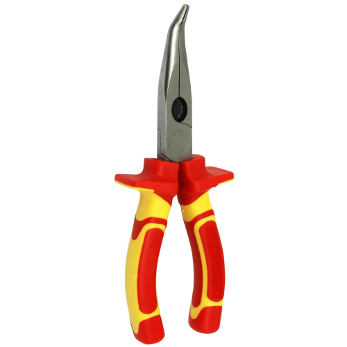 GOLDTOOL 175mm Insulated Curved Nose Pliers