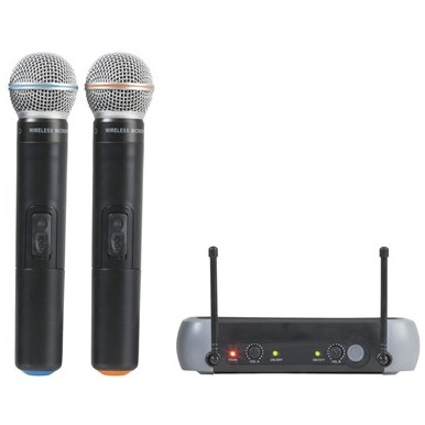 Dual Wireless UHF Microphone System