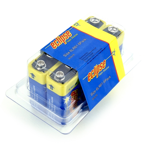 Eclipse Alkaline 9V Battery - 6 Pack