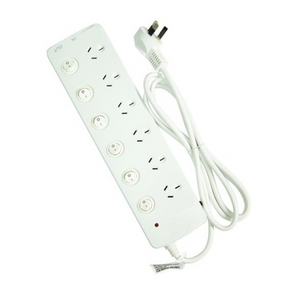 JACKSON 6-Way Surge Protector with telephone protection