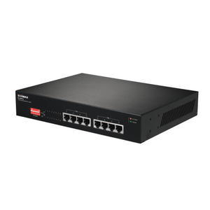 EDIMAX 8 Port 10/100/1000 Gigabit PoE+ Switch With DIP Switch