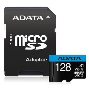 ADATA Premier 128GB microSDXC UHS-I A1 V10 Card with Adapter