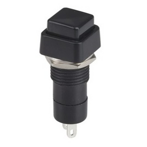 Pushbutton Switch 250V 3A SPST ON/OFF Square Black