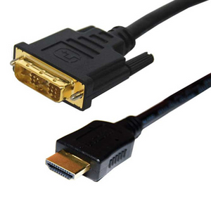DYNAMIX HDMI Male To DVI-D Male Cable - 1m