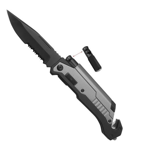 Multi Function Survival Knife With Whistle and Fire Starter