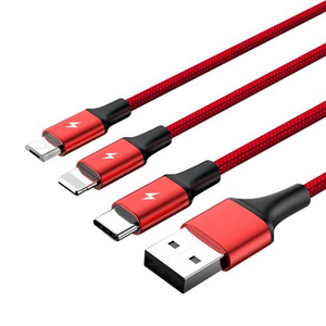 UNITEK USB 3-In-1 Charge Cable - 1.2m