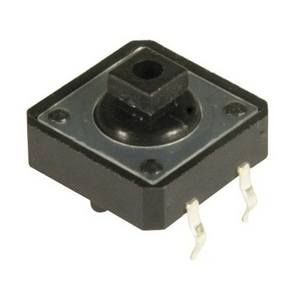 Tactile Switch 12VDC 50mA SPST Square Black